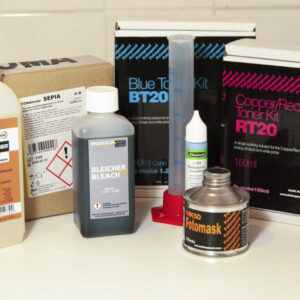 various darkroom chemistry for toning images